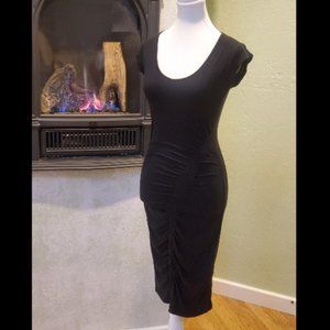 Venus Black Ruched Dress
